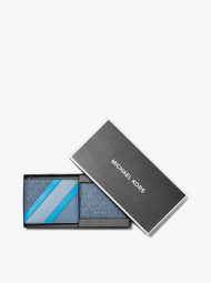 Мужской комплект Michael Kors кошелек и кейс для документов с логотипом 1159783560 (Голубой, One size)