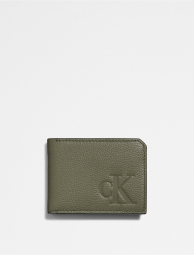 Кожаный кошелек Calvin Klein с логотипом 1159785221 (Зеленый, One size)