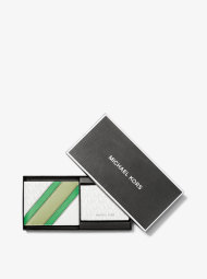 Мужской комплект Michael Kors кошелек и кейс для документов с логотипом 1159787792 (Зеленый, One size)