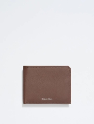 Чоловічий гаманець Calvin Klein із сап'янової шкіри 1159794659 (Коричневий, One size)
