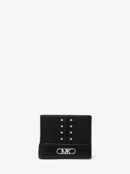 Чоловічий шкіряний гаманець Michael Kors з логотипом 1159794750 (Чорний, One size)