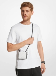 Чоловічий гаманець на блискавці Michael Kors через плече 1159795797 (Білий, One size)