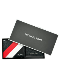 Мужской комплект Michael Kors кошелек и кейс для документов с логотипом 1159802501 (Серый, One size)