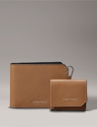 Чоловічий набір Calvin Klein гаманець та чохол для навушників 1159809105 (Коричневий, One size)