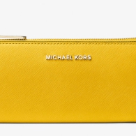 Стильный кошелек кожаный Michael Kors с логотипом 1159811592 (Желтый, One size)