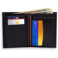 Мужской кожаный кошелек Tommy Hilfiger 1159823724 (Черный One size)