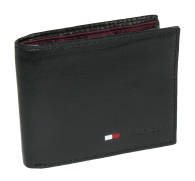Кошелек кожаный Tommy Hilfiger бумажник 1159832260 (Черный One size)