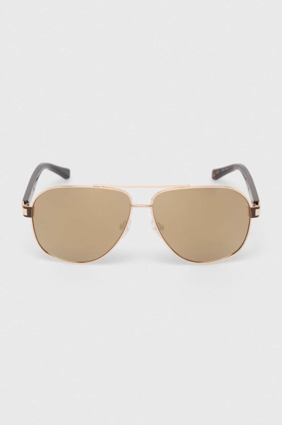 Солнцезащитные брендовые очки Guess Pilot 1159829977 (Золотистый One size)