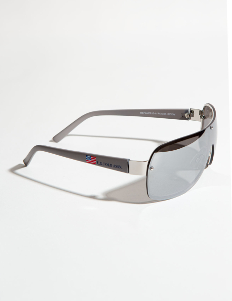 Солнцезащитные очки Rectangular U.S. Polo Assn 1159831928 (Серый One size)