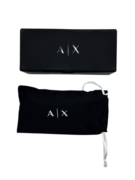 Солнцезащитные очки Square Armani Exchange Low Bridge Fit 1159818242 (Черный One size)