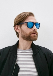 Мужские солнцезащитные очки Armani Exchange квадратные с зеркальными линзами 1159810153 (Синий, One size)