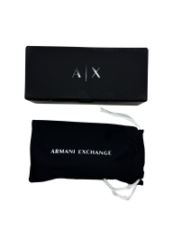 Солнцезащитные очки Square Armani Exchange Low Bridge Fit 1159818242 (Черный One size)