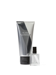 Мужской подарочный набор Him Platinum от Victoria’s Secret лосьон и парфюм 1159795274 (Серый, One size)