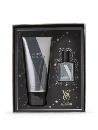 Чоловічий подарунковий набір VS Him Platinum від Victoria's Secret лосьйон та парфум 1159832501 (Сірий One size)