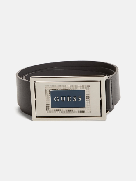 Мужской ремень GUESS с логотипом 1159792254 (Черный, 34)