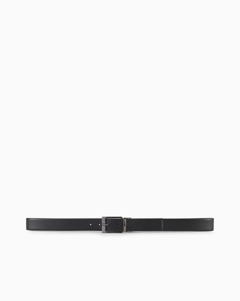 Двусторонний кожаный ремень Armani Exchange 1159834173 (Черный One size)