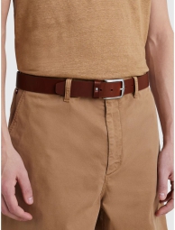 Кожаный мужской ремень Tommy Hilfiger с логотипом 1159797326 (Коричневый, 44)