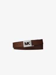 Двосторонній ремінь із штучної шкіри Michael Kors із тисненим логотипом 1159807006 (Чорний/коричневий, One size)