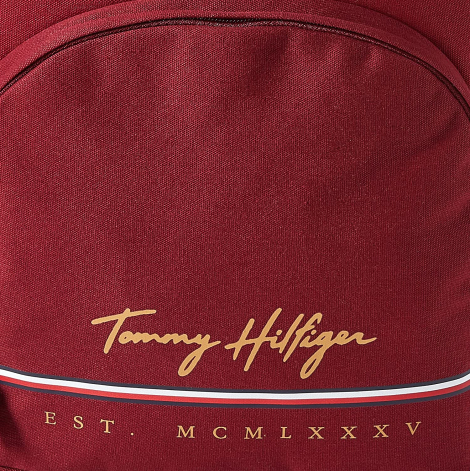 Большой рюкзак Tommy Hilfiger на молнии 1159781069 (Бордовый, One Size)