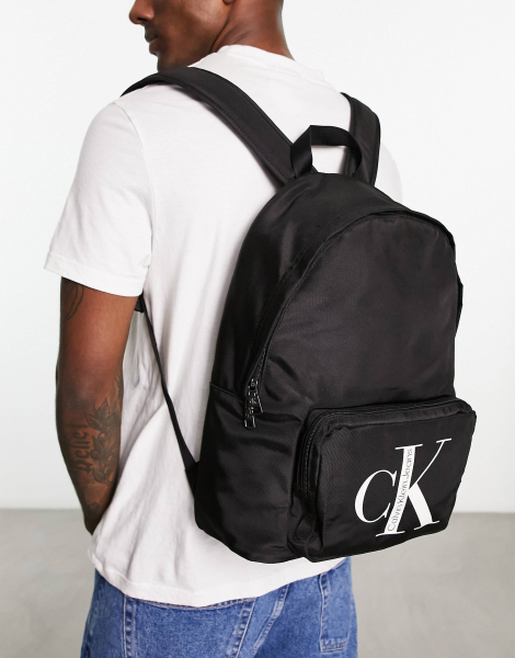 Великий рюкзак Calvin Klein на змійці з логотипом оригінал