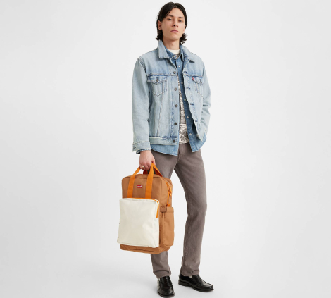 Большой рюкзак Levi's на молнии 1159791365 (Коричневый, One size)