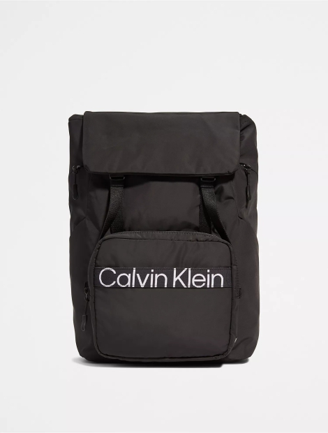 Большой рюкзак Calvin Klein с логотипом 1159794809 (Черный, One Size)