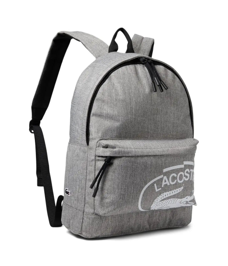 Рюкзак Lacoste Neocroc на блискавці з логотипом 1159830651 (Сірий One Size)