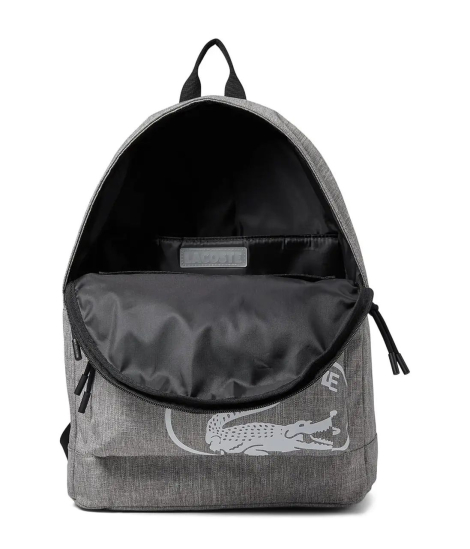 Рюкзак Lacoste Neocroc на блискавці з логотипом 1159830651 (Сірий One Size)