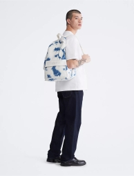 Большой рюкзак Calvin Klein с логотипом 1159794977 (Белый, One Size)