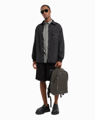 Рюкзак Armani Exchange с логотипом 1159836162 (Серый One size)