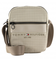 Мужская сумка в клетку Tommy Hilfiger на молнии 1159766062 (Бежевый, One Size)
