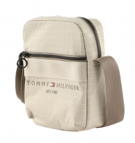 Мужская сумка в клетку Tommy Hilfiger на молнии 1159766062 (Бежевый, One Size)