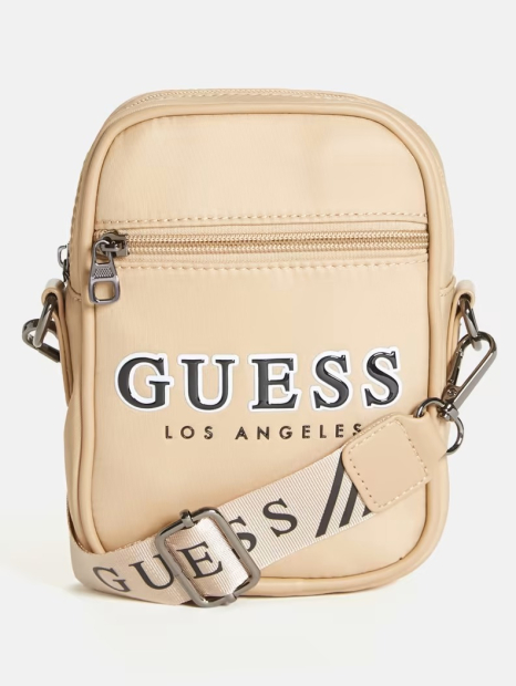 Сумка через плечо Guess с логотипом 1159781855 (Бежевый, One size)