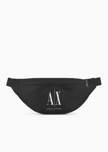 Поясная сумка Armani Exchange бананка 1159811879 (Черный, One size)