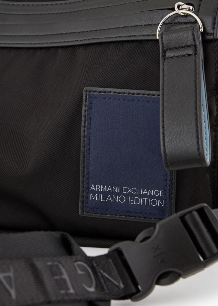 Мужская сумка Armani Exchange через плечо 1159813410 (Черный, One size)