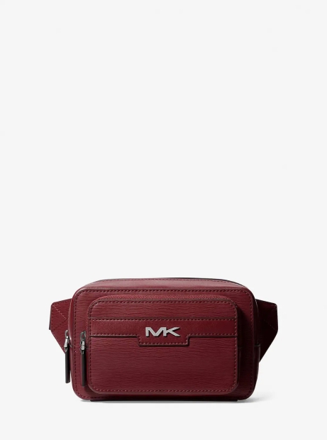 Чоловіча поясна сумка Michael Kors з логотипом 1159813479 (Бордовий, One size)