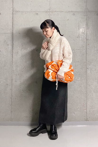 Сумка з широким поясом та зав'язкою UNIQLO 1159828190 (Помаранчевий One size)