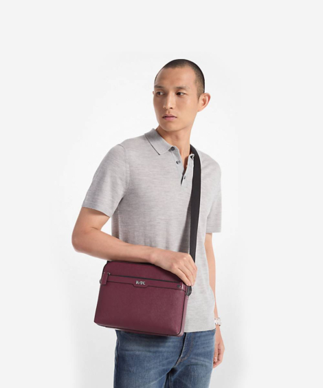 Мужская сумка кроссбоди Michael Kors Rivington 1159831046 (Бордовый One size)