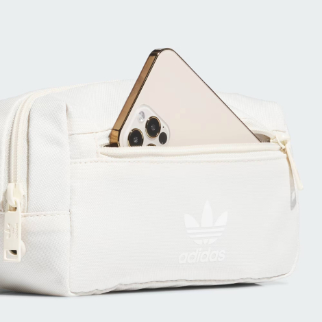 Поясная сумка Adidas бананка с логотипом 1159831648 (Молочный One size)