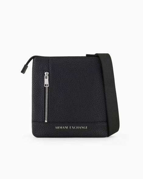 Мужская плоская сумка  Armani Exchange через плечо 1159831841 (Черный One size)
