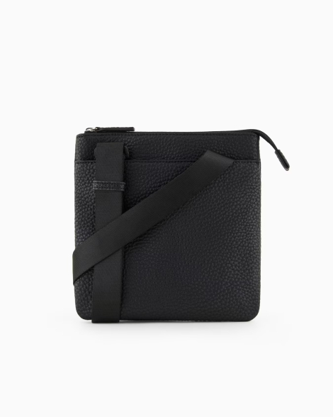 Мужская плоская сумка  Armani Exchange через плечо 1159831841 (Черный One size)