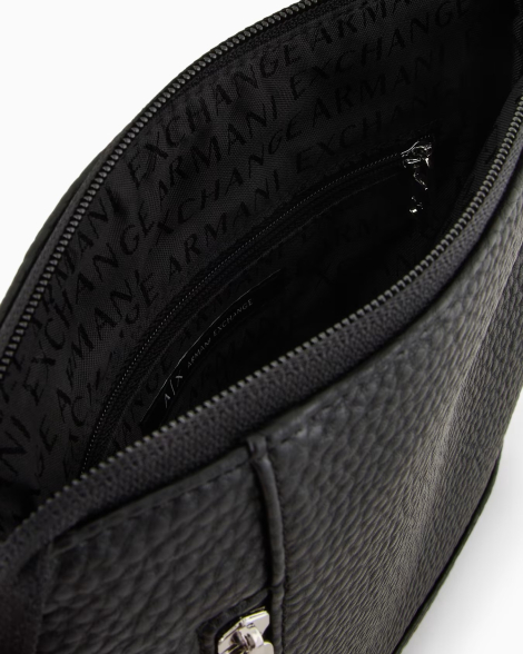 Мужская плоская сумка  Armani Exchange через плечо 1159831841 (Черный One size)