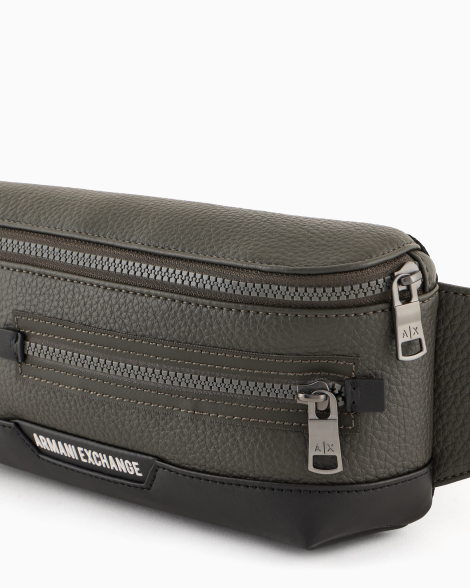 Мужская поясная сумка Armani Exchange 1159832215 (Серый One size)