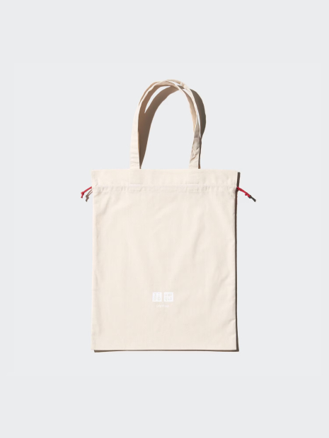 Сумка-шоппер Uniqlo с логотипом бренда 1159833484 (Белый One size)