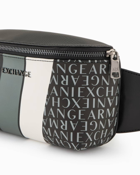 Чоловічі поясні сумки Armani Exchange 1159833536 (Чорний One size)