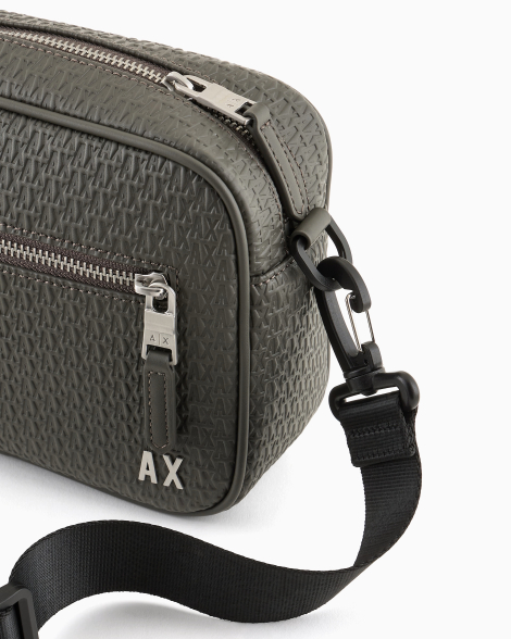 Мужская сумка Armani Exchange через плечо 1159833679 (Серый One size)