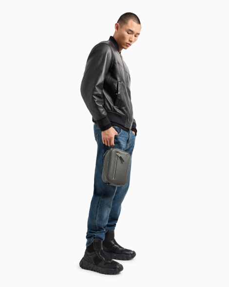 Мужская сумка Armani Exchange через плечо 1159833679 (Серый One size)