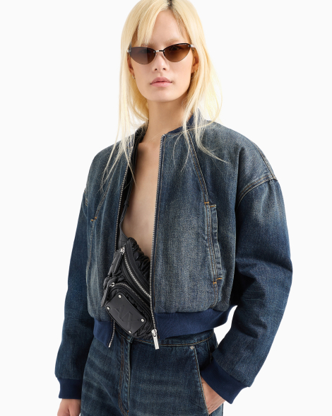 Поясная сумка из экокожи Armani Exchange 1159834012 (Черный One size)