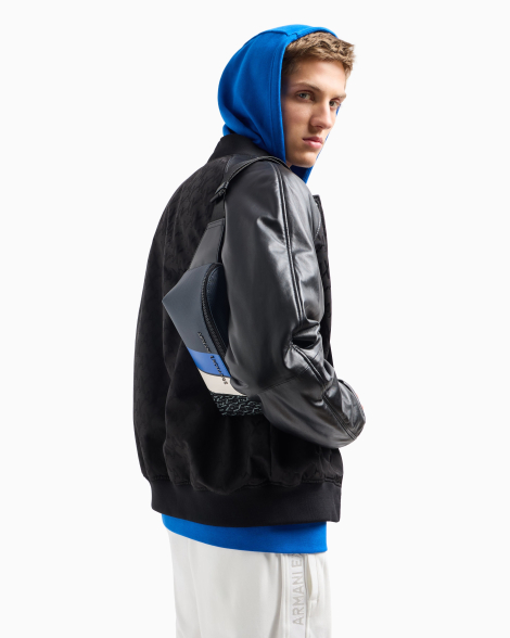 Мужская поясная сумка Armani Exchange 1159834201 (Синий One size)