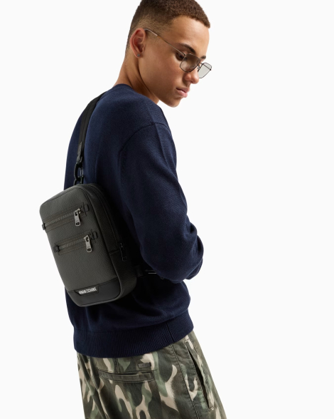 Мужская сумка-слинг Armani Exchange 1159834479 (Серый One size)